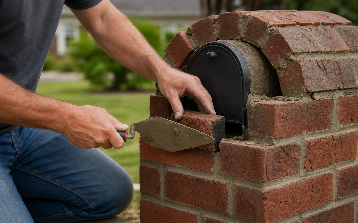 Brick mailbox installation contractor